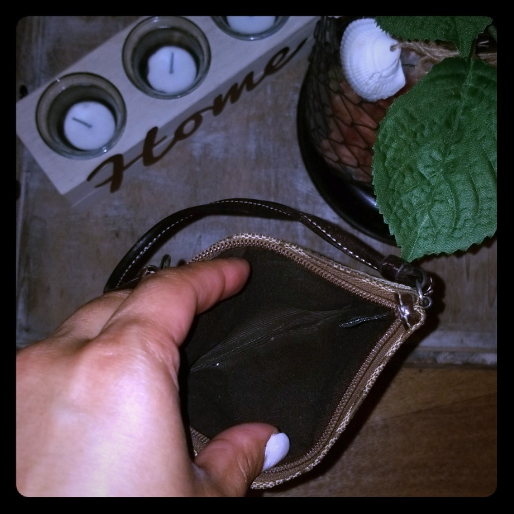 Vintage Coach Brown Wristlet - Picture 4 of 4